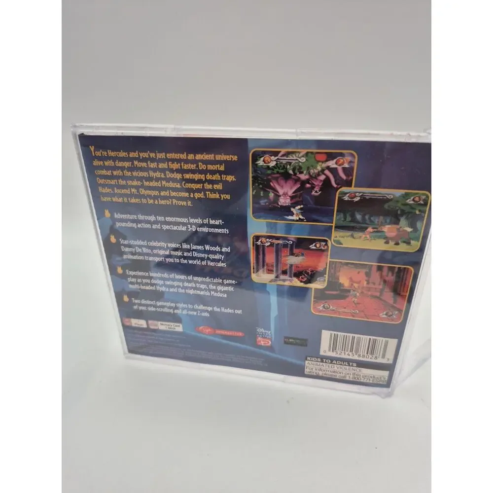 Disney Hercules (PlayStation 1, 1997) CIB Complete w/ Registrat Card Tested READ